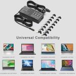 90W Universal Laptop Charger with 16 Tips