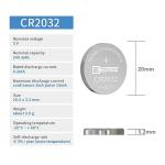 EEMB CR2032 3V Lithium Coin Cell Battery 5-Pack