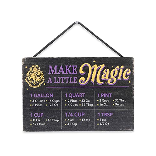 Harry Potter Wood Measuring Sign - Magical Cooking Chart