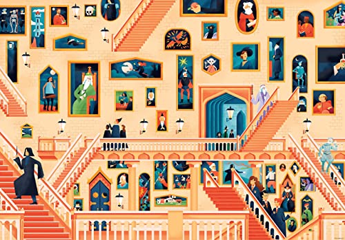 Harry Potter Hogwarts Puzzle with Illustrated Book