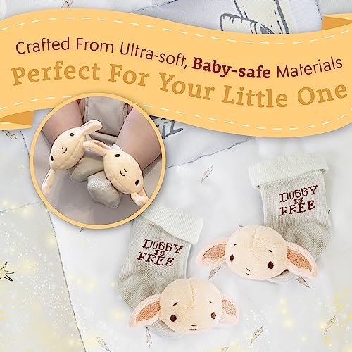 Harry Potter Dobby Infant Rattle Socks - Soft & Encouraging