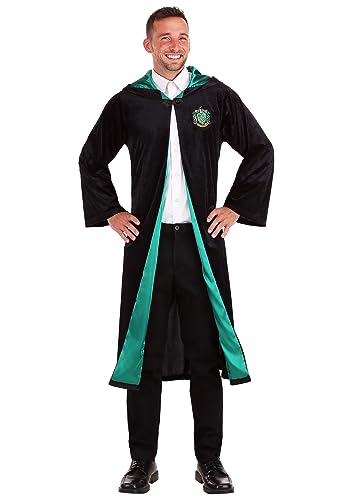Deluxe Slytherin Robe: Wizard Cosplay, Halloween Costume