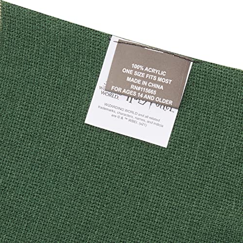 Slytherin Patch Knit Scarf, OSFM, Green