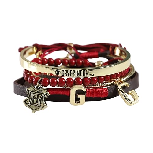 Gryffindor Bracelet Set - 4 Pack for Harry Potter