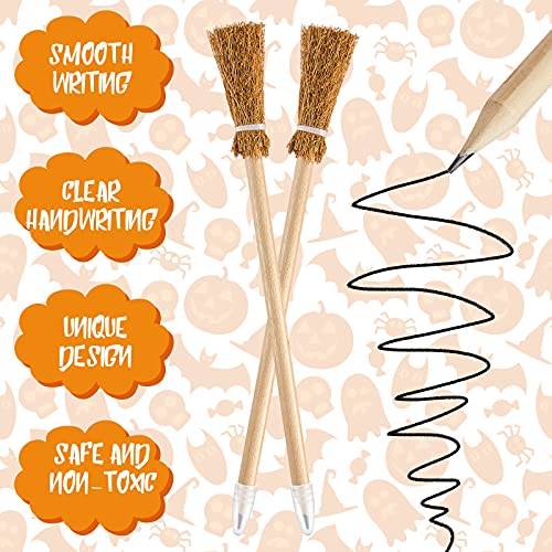 12 Witch Broom Pencils for Harry Potter Party