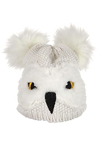 Harry Potter Hedwig Knit Beanie Hat - Standard White