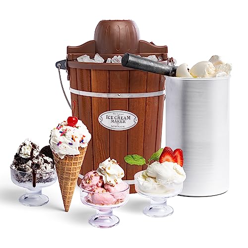 Electric Wood Bucket Ice Cream Maker