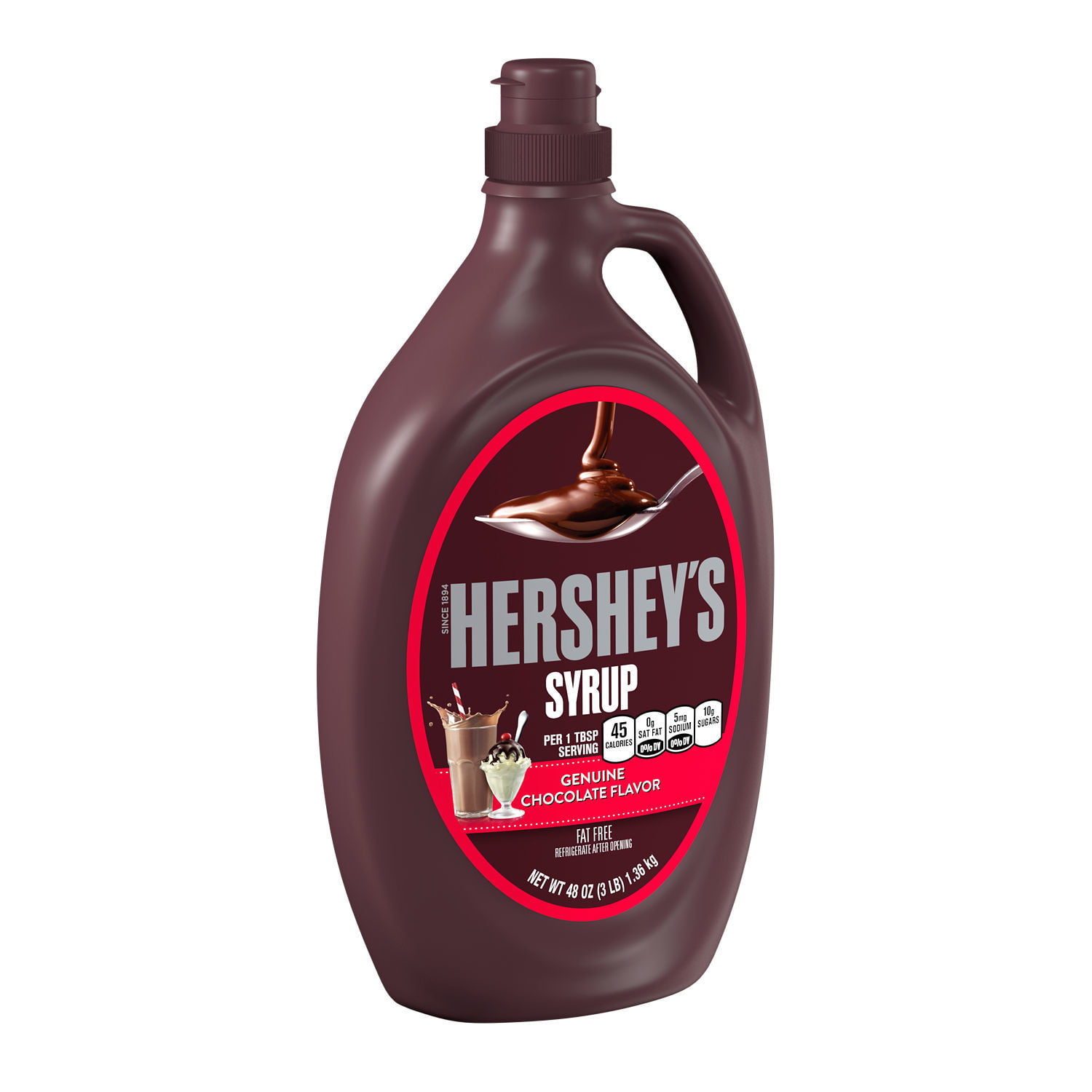 HERSHEY'S Chocolate Syrup, 48 oz Bottle