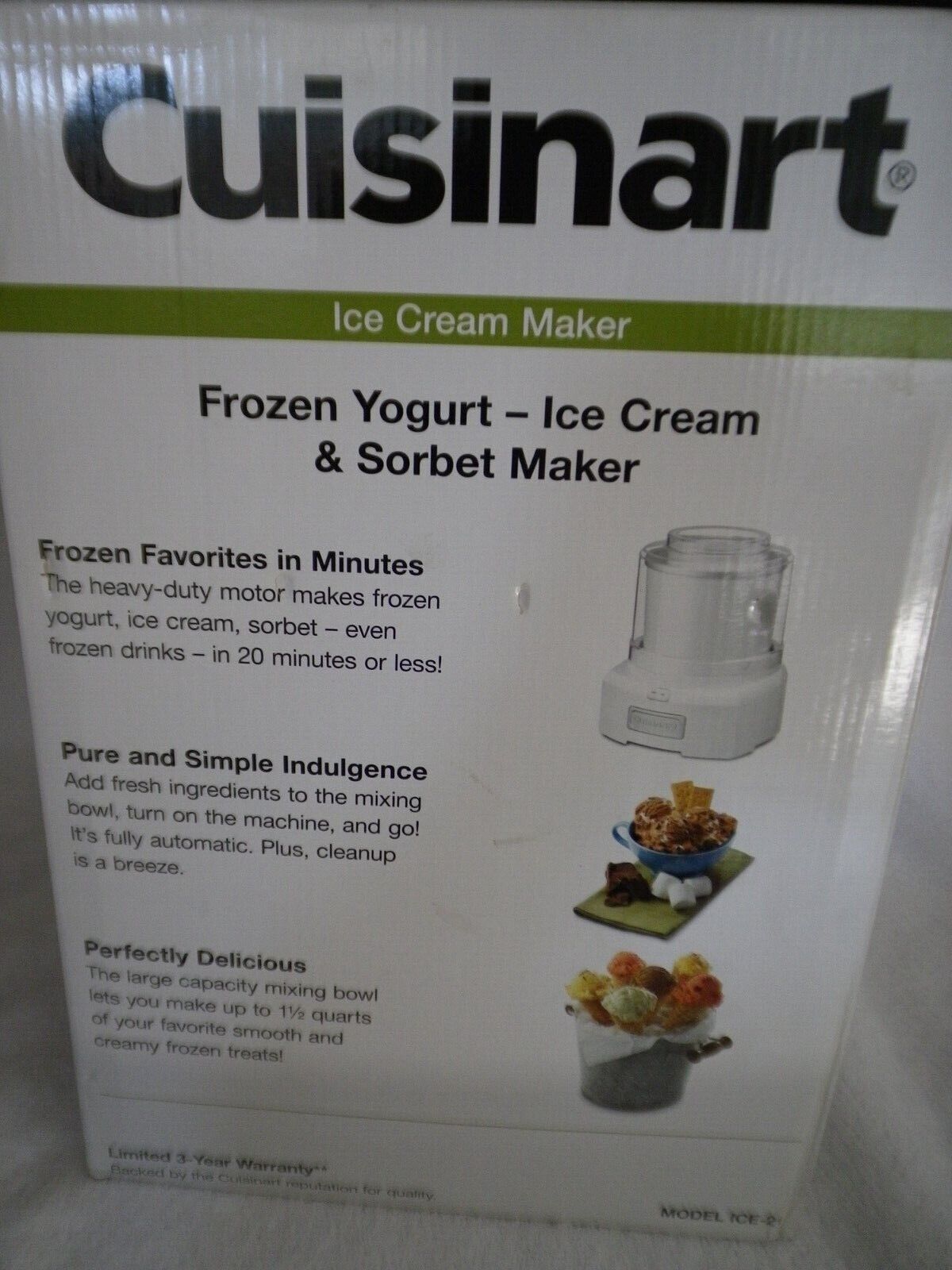 Cuisinart ICE-21 Ice Cream Maker - White