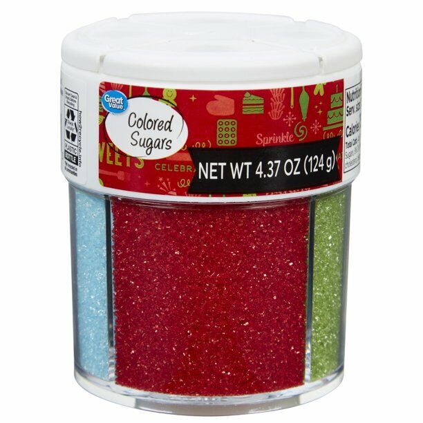 Sparkling Sugar Sprinkle Mix - 4 Colors, 4.37oz
