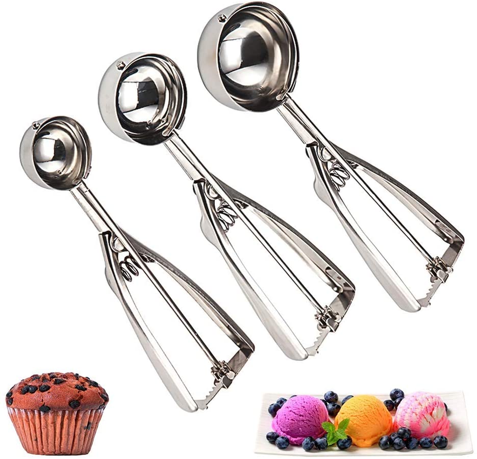 Stainless Steel Ice Cream Scoop with Trigger