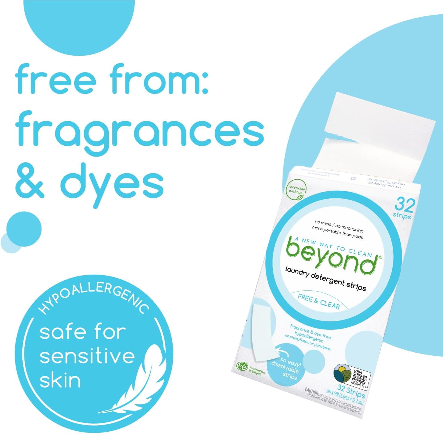 Eco-Friendly Beyond Laundry Sheets (32 Loads)