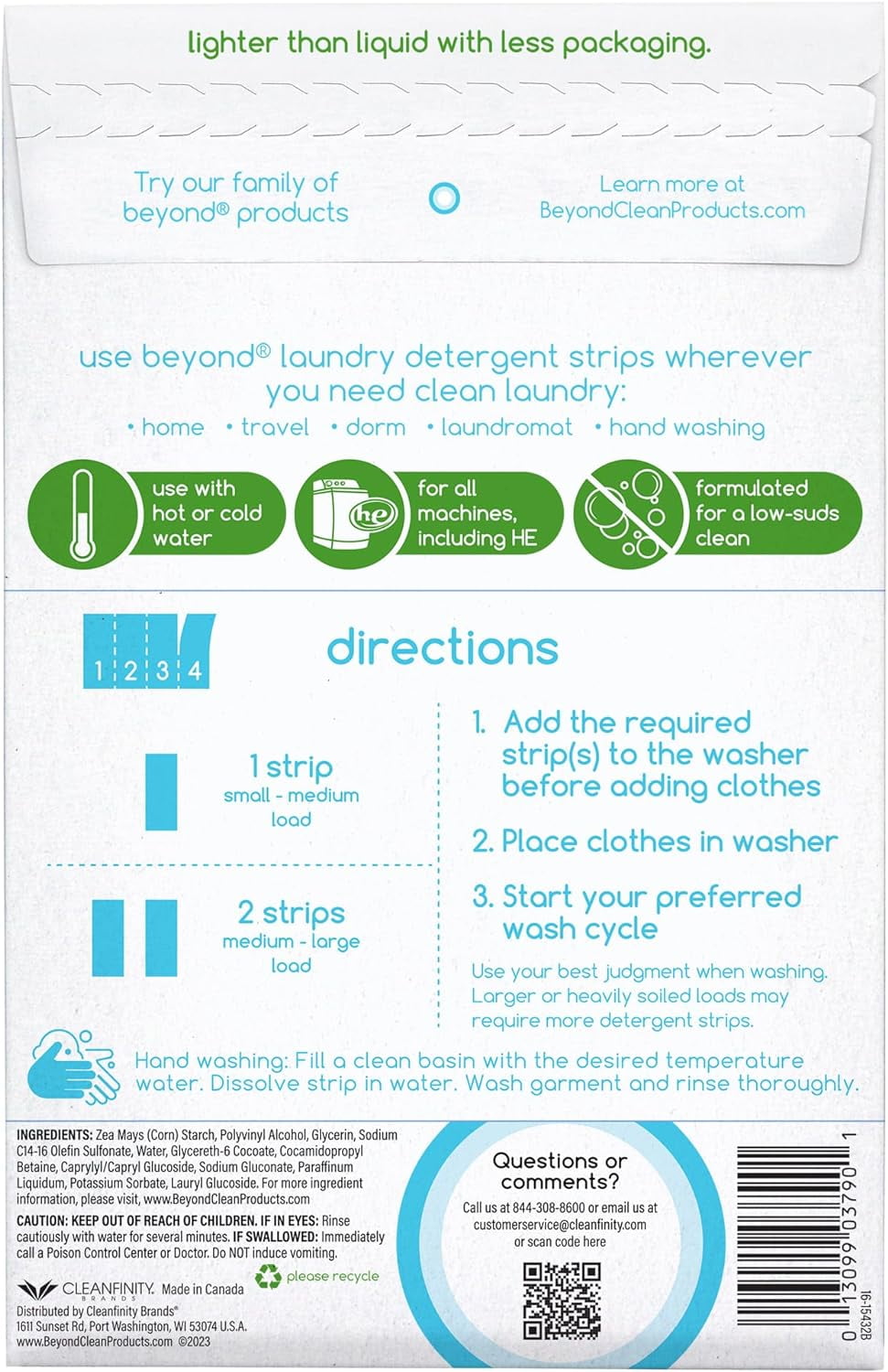 Eco-Friendly Beyond Laundry Sheets (32 Loads)