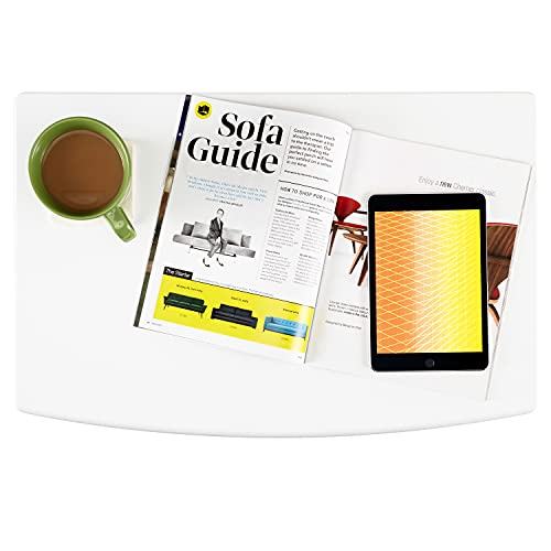 Airlift Height Adjustable Mobile Laptop Cart - White