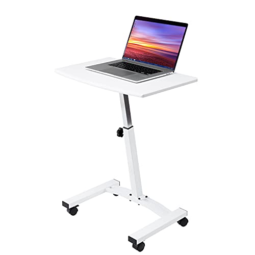 Airlift Height Adjustable Mobile Laptop Cart - White