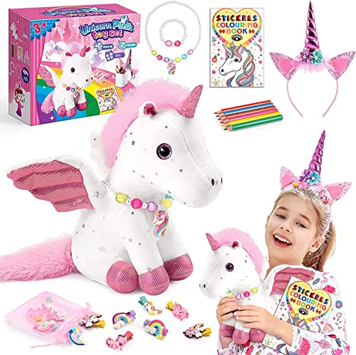 Unicorn Plush Toys for Girls Ages 3-8