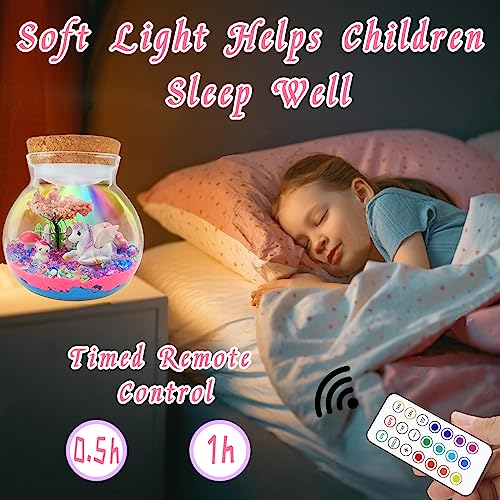 Unicorn Terrarium Craft Kit with LED Night Light