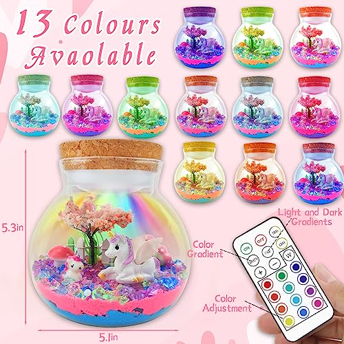 Unicorn Terrarium Craft Kit with LED Night Light