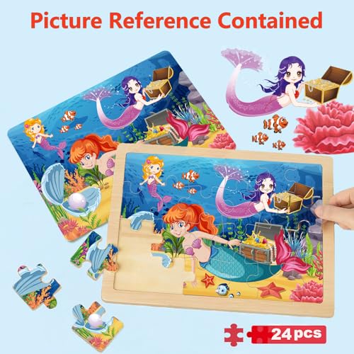Unicorn & Fairy Themed Wooden Jigsaw Puzzles