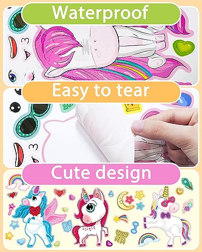 DIY Unicorn Sticker Sheets – 24 Pack Party Favors
