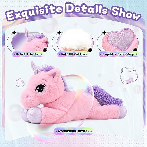 Giant 24" Unicorn Plush Pillow for Kids