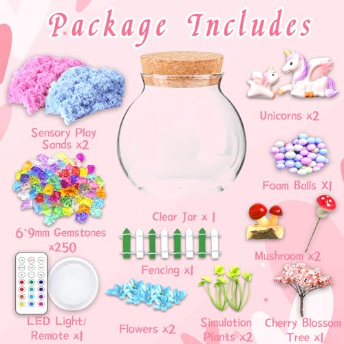 Unicorn Terrarium Craft Kit with LED Night Light