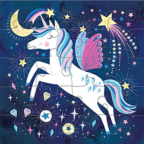 Magical Unicorn Tri-Fold 20-Piece Puzzle Set