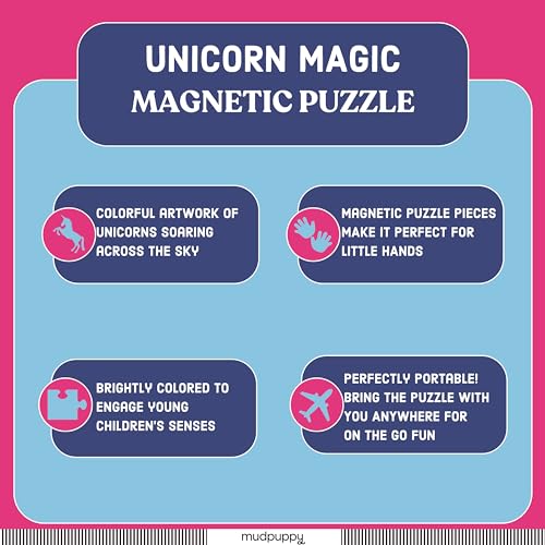 Magical Unicorn Tri-Fold 20-Piece Puzzle Set