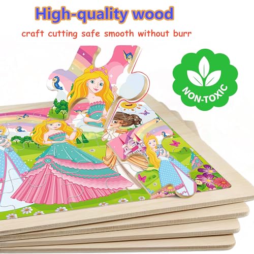 Unicorn & Fairy Themed Wooden Jigsaw Puzzles