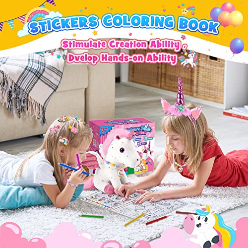 Unicorn Plush Toys for Girls Ages 3-8