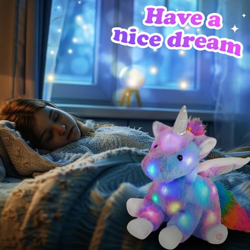 Glow-in-the-Dark Unicorn Plush Stuffed Animal Toy