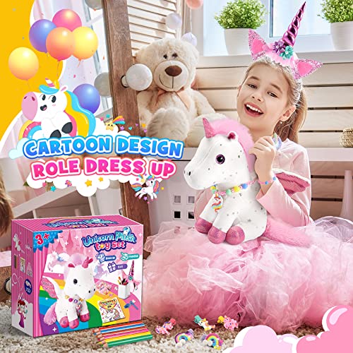 Unicorn Plush Toys for Girls Ages 3-8