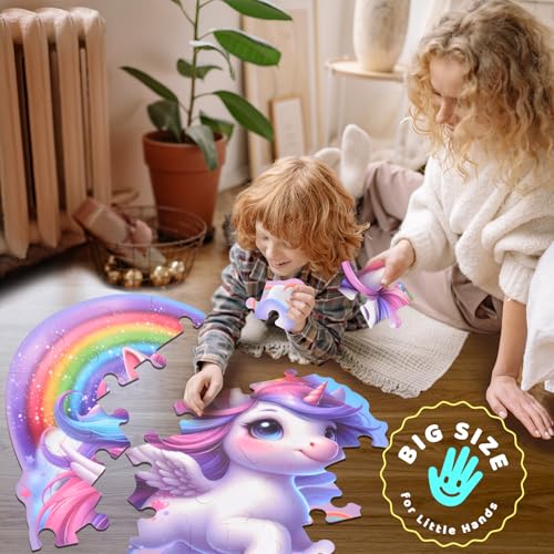 45-Piece Unicorn Floor Puzzle for Kids