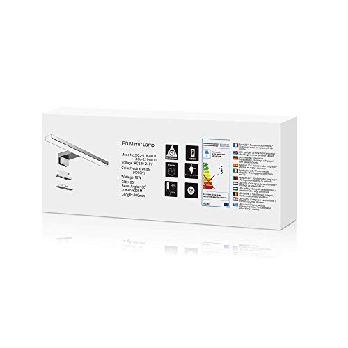 Azhien 10W LED Bathroom Mirror Light, Cool White