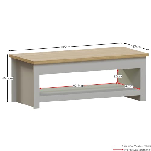 Vida Designs Arlington Modern Grey Coffee Table