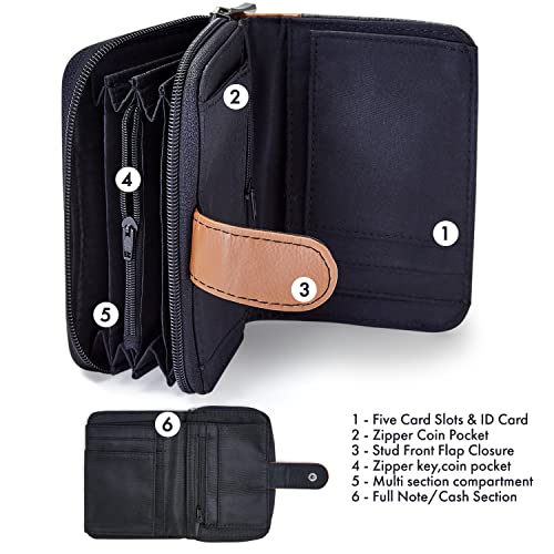Woodland Leathers Women's RFID Blocking Leather Wallet