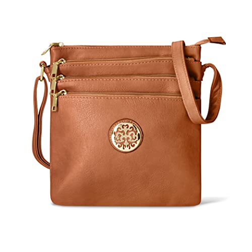 Spacious Woodland Leathers Women's Crossbody Bag
