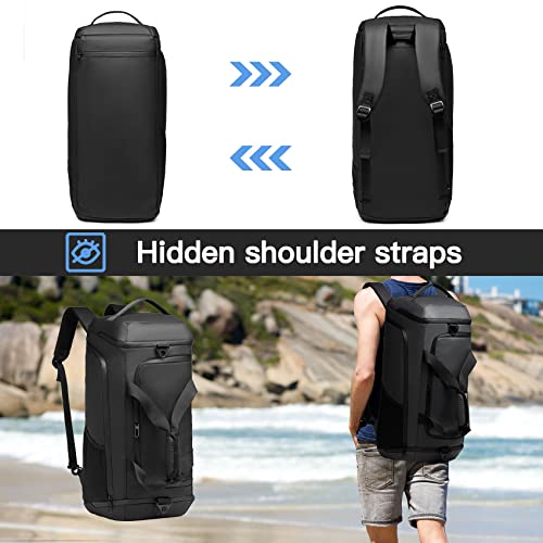 40L Waterproof Gym Duffle Bag with Shoe Compartment