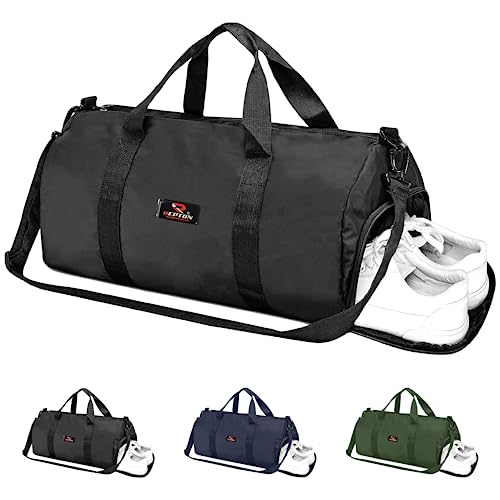 Foldable Gym Duffle Bag with Shoe Compartment