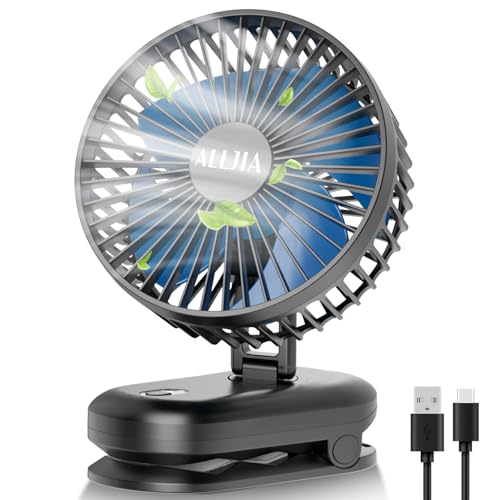 Silent Rechargeable Clip-on Oscillating Desk Fan