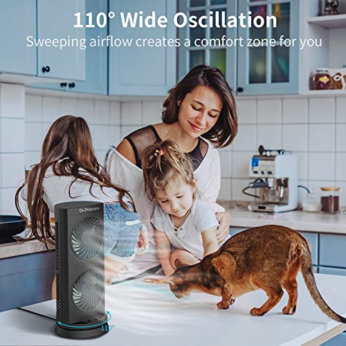 Dr. Prepare Portable Oscillating Tower Fan with Timer