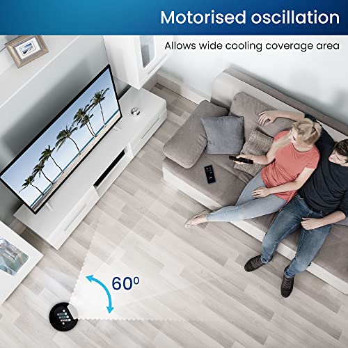 ANSIO 30-Inch Remote Oscillating Tower Fan