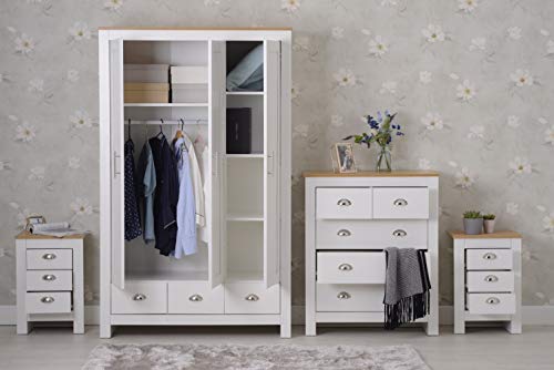 Country Style 4-Piece White Bedroom Furniture Set