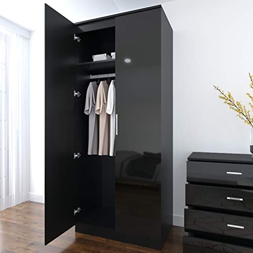 Sleek 3-Piece Black Bedroom Furniture Set