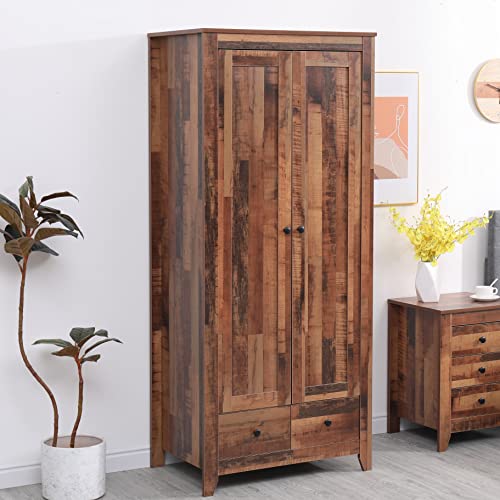 Kingwudo® 4-Piece Wooden Bedroom Furniture Set