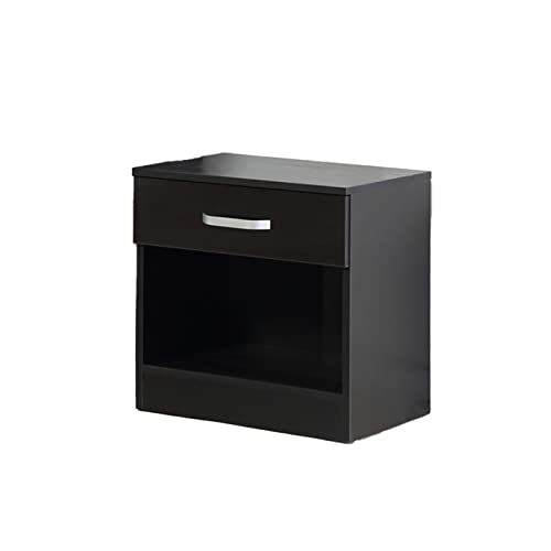 Stylish Black Bedroom Furniture Set with Wardrobe & Drawers