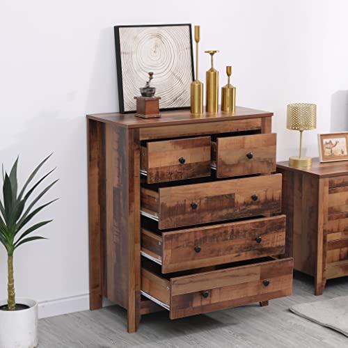 Kingwudo® 4-Piece Wooden Bedroom Furniture Set