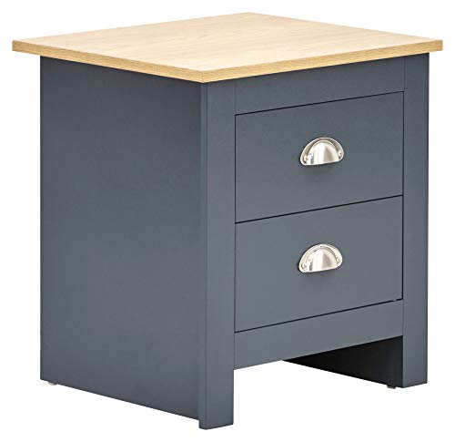 GFW Lancaster 3-Piece Bedroom Furniture Set - Blue Grey