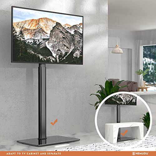 Swivel Floor TV Stand for 19-43" TVs, Black