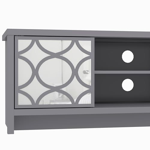 Galano Iris 2-Door Grey TV Stand Unit